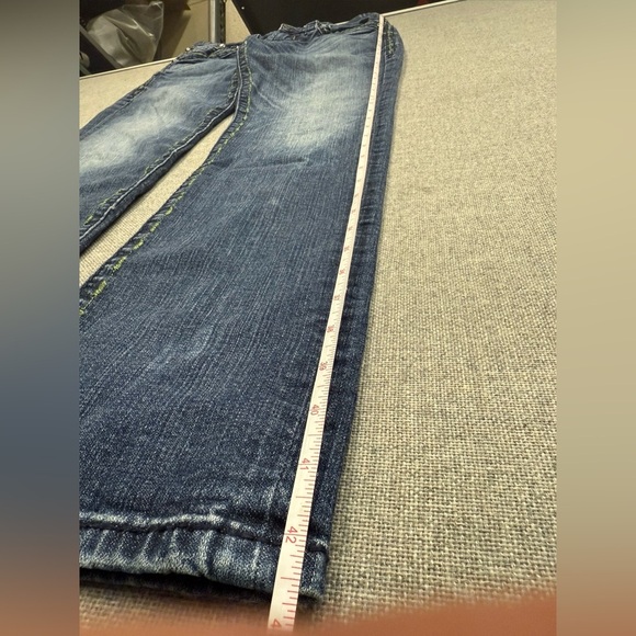 Men’s Rock Revival Dark Blue Straight Jeans - Picture 5 of 12